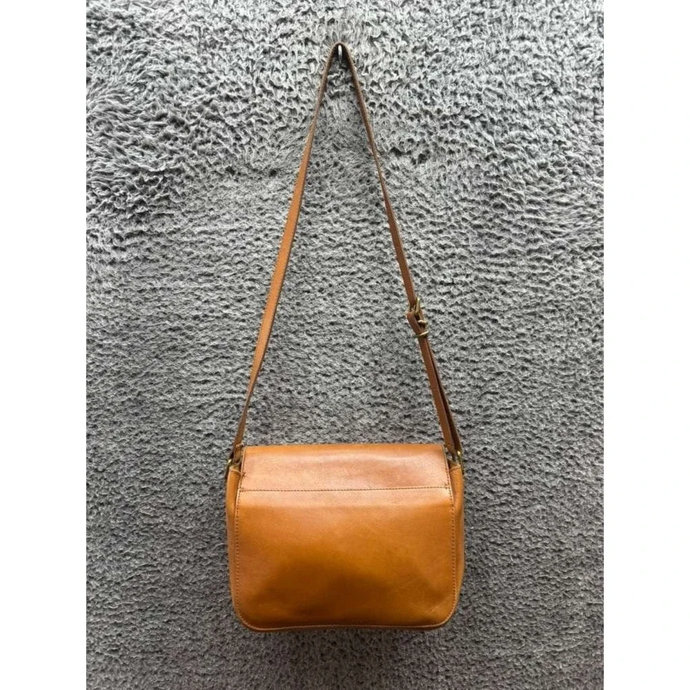 Madewell The Abroad Leather Convertible Crossbody Bag Camel Brown‎
